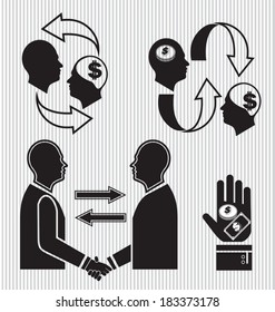 Vector illustration of business icon