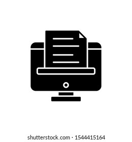 vector illustration of a business icon. The draft file must be printed with an isolated white background. color can be changed. solid style