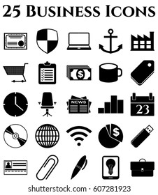 Vector Illustration of business icon set. Universal Modern Icons.
