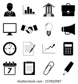 Vector illustration of business icons