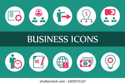 Vector illustration of business icons