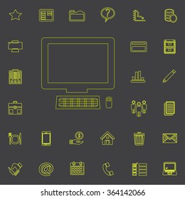 Vector illustration of business icons