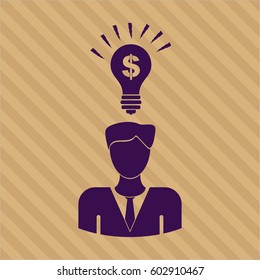 Vector illustration of Business Idea high quality icon
