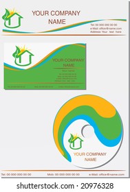 Vector illustration for business identity template