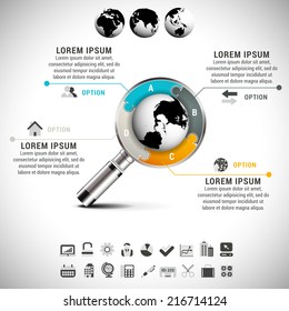 Vector illustration of business infographic. 