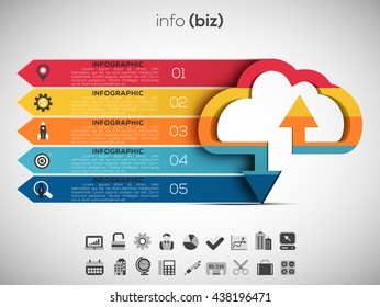 Vector illustration of business infographic.