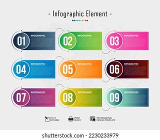 Vector illustration of Business infographics tabs template for presentation, education, web design, banners, brochures, flyers