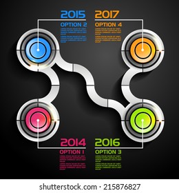 vector illustration business infographics ,  workflow layout , scheme of work