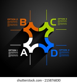 vector illustration business infographics ,  workflow layout , scheme of work