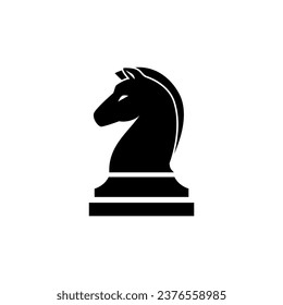 Vector illustration of business intelligence icon,Knight chess icon on white background.