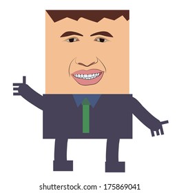 Vector and illustration of business man