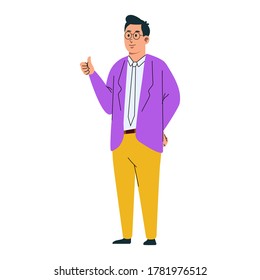Vector illustration for business man character