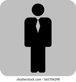 Icono de Vector Illustration con Business Man
