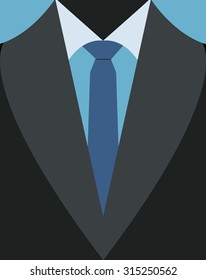 Vector illustration of business men's suit