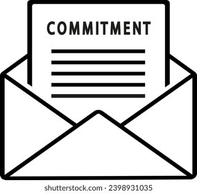 vector illustration of business message on transparent background