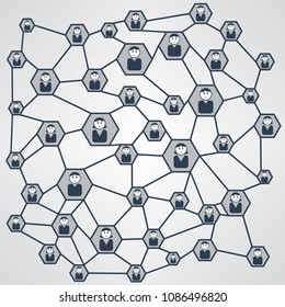 Vector illustration of Business Network