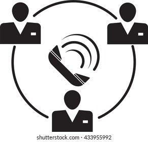 vector illustration Business Partners Conference icon