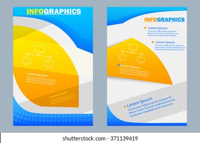 vector illustration of business presentation broucher design