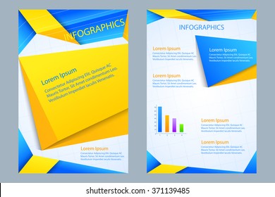 vector illustration of business presentation broucher design