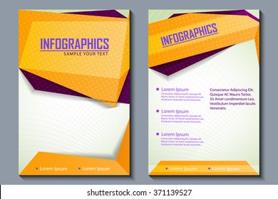 vector illustration of business presentation broucher design