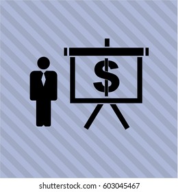Vektorgrafik von Unternehmenspräsentation, Vektorsymbol oder Symbol
