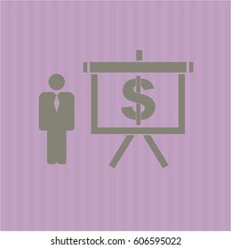 Vector Ilustración del símbolo del vector de la presentación de la empresa
