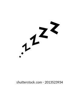 Vector illustration, business scribing doodle. "ZZZZ" lettering. Vector illustration isolated on white background. EPS 10