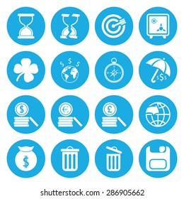 Vector illustration of business set icon
