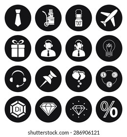 Vector illustration of business set icon