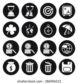 Vector illustration of business set icon