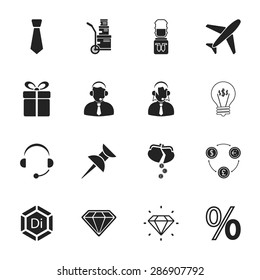 Vector illustration of business set icon