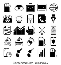 vector illustration of business vector set icon