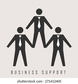 vector illustration - business support