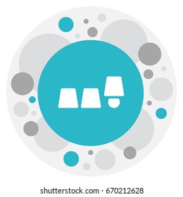 Vector Illustration Of Business Symbol On Thimbles Game Icon. Premium Quality Isolated Cup Tricking Element In Trendy Flat Style.