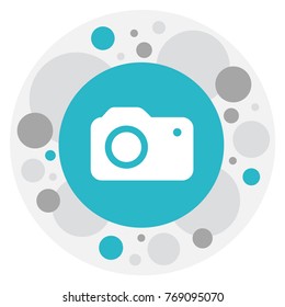 Vector Illustration Of Business Symbol On Photo Apparatus Icon. Premium Quality Isolated Photographing Element In Trendy Flat Style.