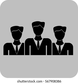 Vector Illustration of Business Team Icon
