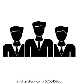 Vector Illustration of Business Team Icon
