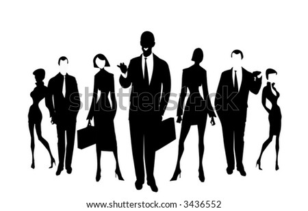 Vector illustration business teams