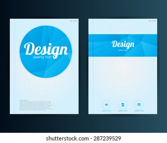 Vector Illustration. Business Template for Flyer, Banner, Placard, Poster, Brochure Design.