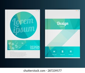 Vector Illustration. Business Template for Flyer, Banner, Placard, Poster, Brochure Design.