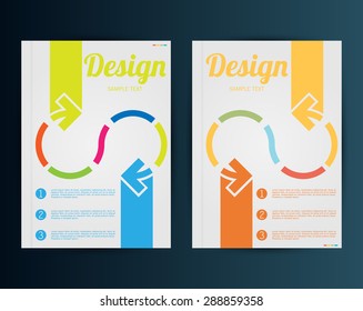 Vector Illustration. Business Template for Flyer, Banner, Placard, Poster, Brochure Design.