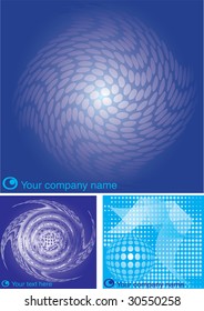 Vector illustration of business template.Text on the new layer, easy to remove.