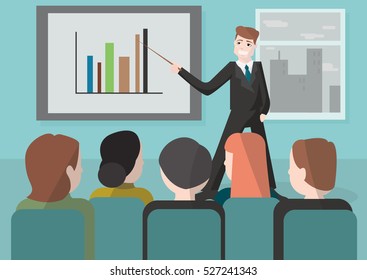vector illustration business training