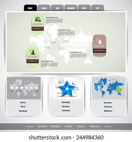 Vector illustration of business web