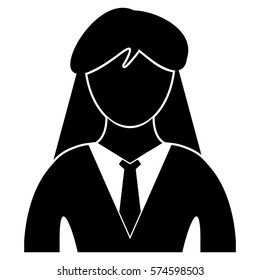 Vector Illustration of Business Woman Icon
