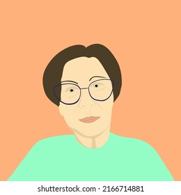 Vector illustration of a business woman portrait.