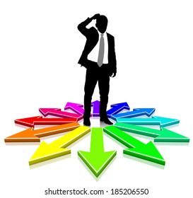 Vector illustration of businessman