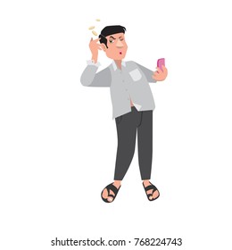 Vector illustration businessman activity