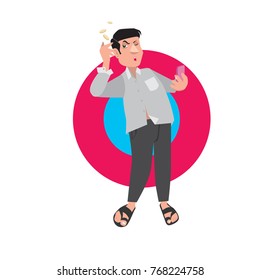 Vector illustration businessman activity