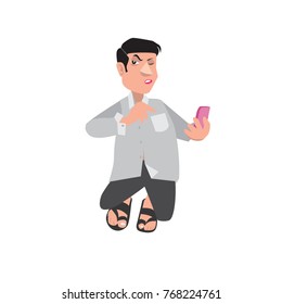 Vector illustration businessman activity